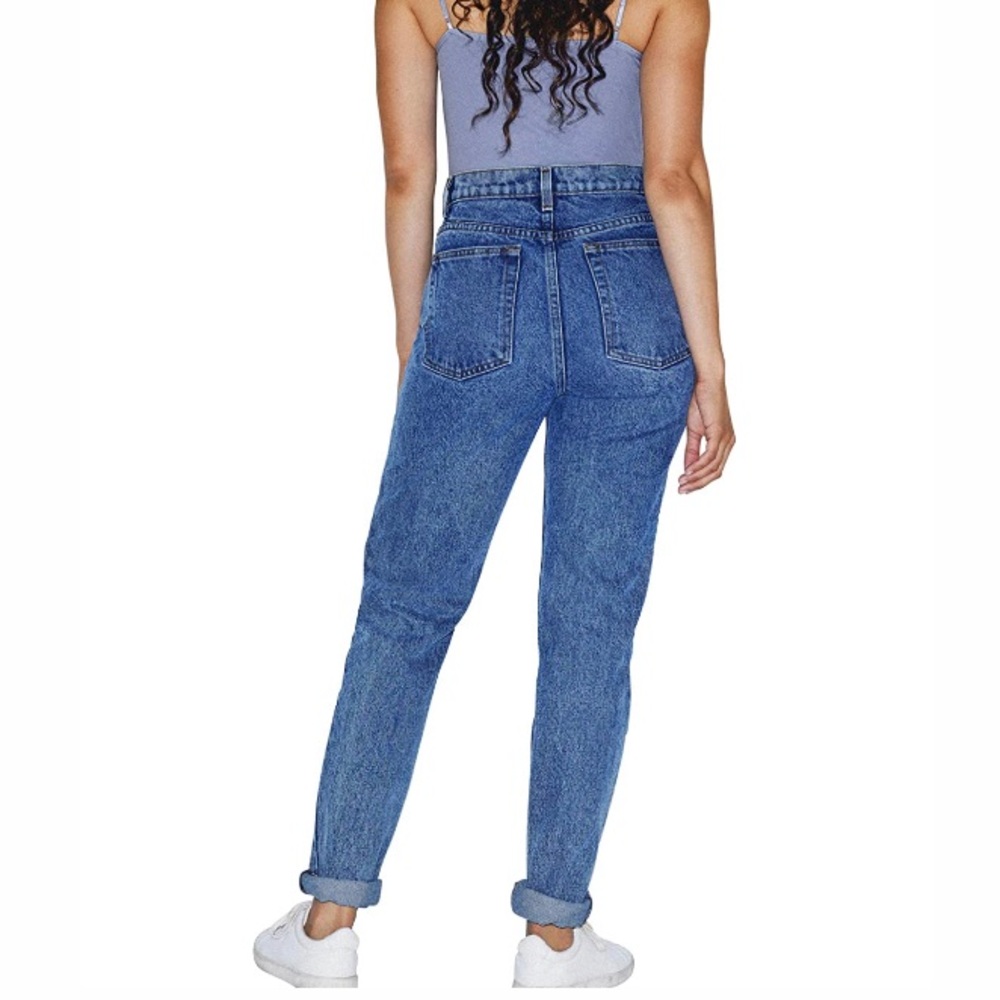 American Apparel High Waist Jeans 90s marble wash